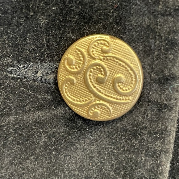 Vintage Old Navy Womens XXL Blazer Black Velvet Red Paisley Lining Academia Y2K - Picture 10 of 15